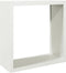vidaXL - Haardhoutrek - 100x40x100 - cm - staal - wit