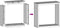 vidaXL - Haardhoutrek - 100x40x100 - cm - staal - wit