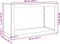 vidaXL - Haardhoutrek - 100x40x60 - cm - cortenstaal