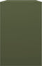 vidaXL - Haardhoutrek - 100x40x60 - cm - staal - groen