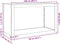 vidaXL - Haardhoutrek - 100x40x60 - cm - staal - wit