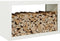 vidaXL - Haardhoutrek - 100x40x60 - cm - staal - wit