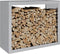 vidaXL - Haardhoutrek - 100x40x80 - cm - gegalvaniseerd - staal