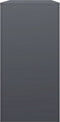 vidaXL - Haardhoutrek - 100x40x80 - cm - staal - antracietkleurig