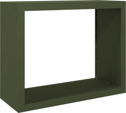 vidaXL - Haardhoutrek - 100x40x80 - cm - staal - groen