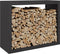 vidaXL - Haardhoutrek - 100x40x80 - cm - staal - zwart
