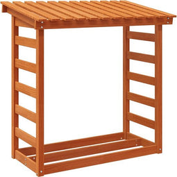 vidaXL - Haardhoutrek - 108x64,5x110 - cm - massief - grenenhout - wasbruin