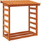 vidaXL - Haardhoutrek - 108x64,5x110 - cm - massief - grenenhout - wasbruin