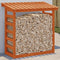 vidaXL - Haardhoutrek - 108x64,5x110 - cm - massief - grenenhout - wasbruin
