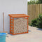 vidaXL - Haardhoutrek - 108x64,5x110 - cm - massief - grenenhout - wasbruin