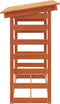 vidaXL - Haardhoutrek - 108x64,5x110 - cm - massief - grenenhout - wasbruin