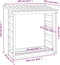 vidaXL - Haardhoutrek - 108x64,5x110 - cm - massief - grenenhout - wit