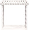 vidaXL - Haardhoutrek - 108x64,5x110 - cm - massief - grenenhout - wit