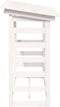 vidaXL - Haardhoutrek - 108x64,5x110 - cm - massief - grenenhout - wit