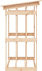 vidaXL - Haardhoutrek - 108x64,5x77 - cm - massief - grenenhout - grijs