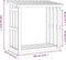 vidaXL - Haardhoutrek - 108x64,5x77 - cm - massief - grenenhout - grijs