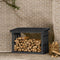 vidaXL - Haardhoutrek - 108x64,5x77 - cm - massief - grenenhout - grijs