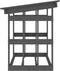 vidaXL - Haardhoutrek - 108x64,5x77 - cm - massief - grenenhout - grijs
