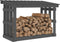 vidaXL - Haardhoutrek - 108x64,5x77 - cm - massief - grenenhout - grijs