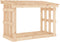 vidaXL - Haardhoutrek - 108x64,5x77 - cm - massief - grenenhout - wit