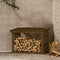 vidaXL - Haardhoutrek - 108x64,5x77 - cm - massief - grenenhout - wit