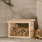 vidaXL - Haardhoutrek - 108x64,5x77 - cm - massief - grenenhout - wit