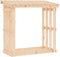 vidaXL - Haardhoutrek - 108x64,5x77 - cm - massief - grenenhout - wit
