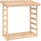 vidaXL - Haardhoutrek - 108x64,5x78 - cm - massief - grenenhout - wit