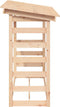 vidaXL - Haardhoutrek - 108x64,5x78 - cm - massief - grenenhout - wit