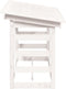 vidaXL - Haardhoutrek - 108x64,5x78 - cm - massief - grenenhout - wit