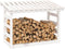 vidaXL - Haardhoutrek - 108x64,5x78 - cm - massief - grenenhout - wit