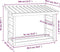 vidaXL - Haardhoutrek - 108x64,5x78 - cm - massief - grenenhout - wit
