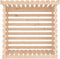 vidaXL - Haardhoutrek - 108x73x108 - cm - massief - grenenhout