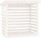 vidaXL - Haardhoutrek - 108x73x108 - cm - massief - grenenhout - wit