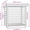 vidaXL - Haardhoutrek - 108x73x108 - cm - massief - grenenhout - wit