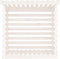 vidaXL - Haardhoutrek - 108x73x108 - cm - massief - grenenhout - wit