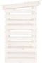 vidaXL - Haardhoutrek - 108x73x108 - cm - massief - grenenhout - wit