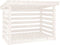 vidaXL - Haardhoutrek - 108x73x79 - cm - massief - grenenhout - wit