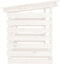 vidaXL - Haardhoutrek - 108x73x79 - cm - massief - grenenhout - wit