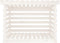 vidaXL - Haardhoutrek - 108x73x79 - cm - massief - grenenhout - wit
