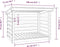 vidaXL - Haardhoutrek - 108x73x79 - cm - massief - grenenhout - wit