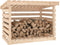 vidaXL - Haardhoutrek - 108x73x79 - cm - massief - grenenhout - zwart