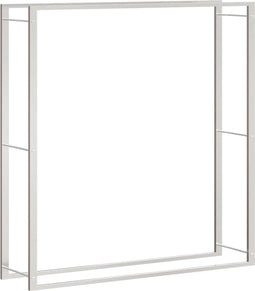 vidaXL - Haardhoutrek - 110x28x116 - cm - roestvrij - staal