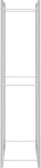 vidaXL - Haardhoutrek - 110x28x116 - cm - roestvrij - staal