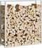 vidaXL - Haardhoutrek - 110x28x116 - cm - roestvrij - staal