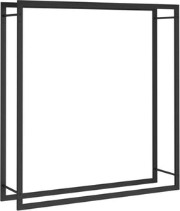 vidaXL - Haardhoutrek - 110x28x116 - cm - staal - matzwart