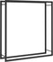 vidaXL - Haardhoutrek - 110x28x116 - cm - staal - matzwart