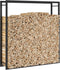 vidaXL - Haardhoutrek - 110x28x116 - cm - staal - matzwart