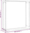 vidaXL - Haardhoutrek - 110x28x116 - cm - staal - matzwart
