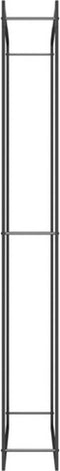 vidaXL - Haardhoutrek - 110x28x214 - cm - staal - matzwart